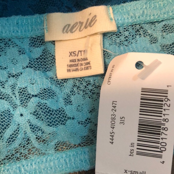Aerie Lace Bandeau, Blue NWT - Picture 5 of 7